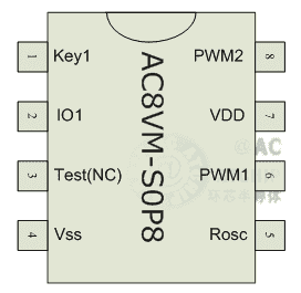 ac8vm55短秒數(shù)語(yǔ)音DIP8SOP8硬封裝DIP8/SOP8圖片