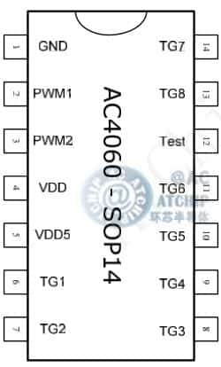 AC4100_OTP100s硬封裝SOP14/DIP14圖片